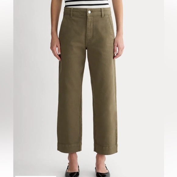 Everlane Pants - Everlane The Utility Straight-wide Leg Pants green size 12